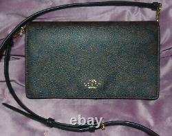 Nwt's Coach Hayden Foldover Crossbody Cluch Purse Brown Black Signature C's 3036