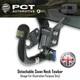 Pct Detachable Swan Neck Towbar For Range Rover Evoque 3 Door Convertible 16-19
