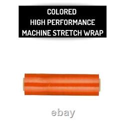Pallet Machine Stretch Wrap 20x5000' 63 Gauge, Dark Orange Shrink Film 2 Rolls