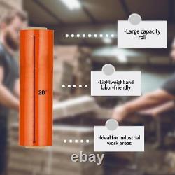 Pallet Machine Stretch Wrap 20x5000' 63 Gauge, Dark Orange Shrink Film 2 Rolls