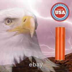 Pallet Machine Stretch Wrap 20x5000' 63 Gauge, Dark Orange Shrink Film 2 Rolls