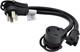 Parkworld 885200 Splitter, Rv 50a To 30a & 15a V Adapter Cord 14-50p Black