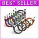 Premium 10 Pack Heavy Duty Xlr Cables, 25ft Each Multi-colored For Track Ease