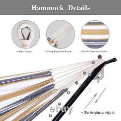 SUNCREAT 2-in-1 Convertible Double Hammocks 2 Person Heavy Duty, Large Patio