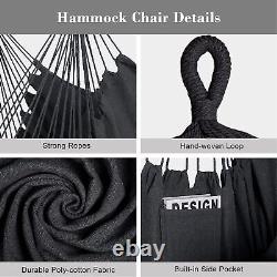 SUNCREAT 2-in-1 Convertible Double Hammocks 2 Person Heavy Duty, Large Patio