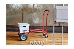 Safco Convertible Utility Hand Truck Heavy Duty Metal Solid Rubber Wheels New