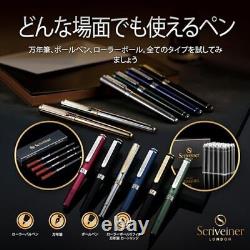 Scriveiner Luxury Edc Fountain Pen Medium Point, Stunning Heavy Brass Pocket Pen