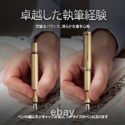 Scriveiner Luxury Edc Fountain Pen Medium Point, Stunning Heavy Brass Pocket Pen
