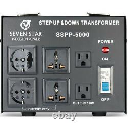 Seven Star 5000 Watts SSPP5000 Step Up-Down Voltage Converter 220V110V NEW MODEL