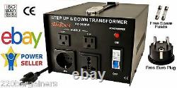 Simran AC-2000 W 110V 220V Power Converter Step Up Down Transformer 2000W