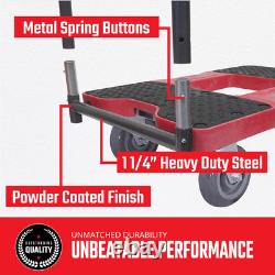 Snap-Loc Push Bar Set for Heavy Duty Dolly, Converts Dolly Platform to Push Cart