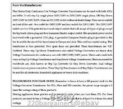 Step Up Down Simran 5000 Watt Voltage Converter Transformer 110 220 Volt 5000W