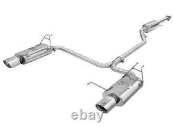 Takeda 2-1/4 to 2 304 Stainless Cat-Back Exhaust For 08-2012 Honda Accord 3.5L