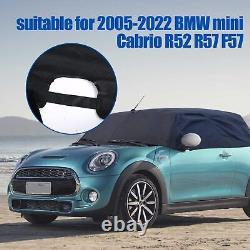 UK Half Car Cover Roof Protector Heavy Duty 600D for 05-23 BMW Mini Convertible