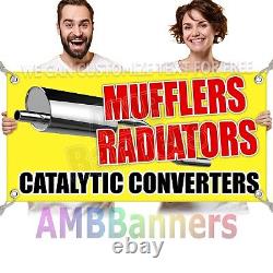 Vinyl Banner Multiple Options Mufflers Radiators Catalytic Converters Automotive