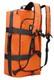 Water Resistant Backpack Duffle Heavy Duty Convertible Duffle Bag 40l Orange