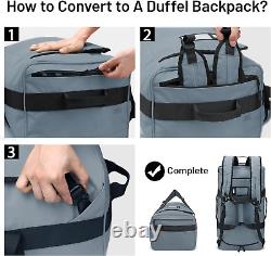 Water Resistant Backpack Duffle Heavy Duty Convertible Duffle Bag with Backpack