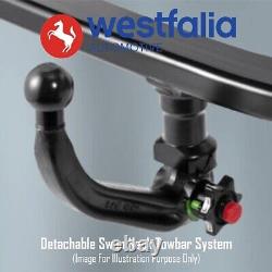 Westfalia Detachable Swan Neck Towbar For Volkswagen Eos Convertible 2011 2023