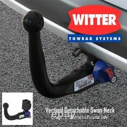 Witter Detachable Swan Neck Towbar For Fiat 500S Convertible 2008 2016