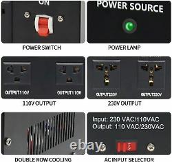 Yinleader Power Converter 3000W Step Up/Down AC 110V/120V/220V/240V Heavy Duty