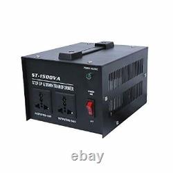 ZGROCK 1500W Voltage Converter Transformer Heavy Duty Step Up/Down- 110 / 220