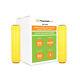 2 Bobines De Film Flexible De Palettisation Pour Machine D'enroulement Cast 20 X 5000' 80 Gauges Jaune