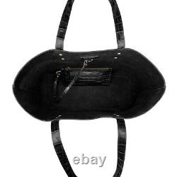 Aspinal Of London Black Croc Leather Large Regent Tote Bag Rrp 425,00 £ + Sac Cadeau