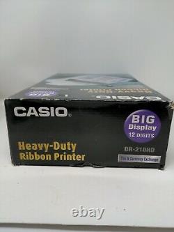 Casio Dr-210hd Calculatrice D'impression De Bureau D'impôt Et D'échange Heavy-duty 2 Couleur Nos