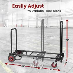 Chariot Équipement Pliable Compact Réglable Robuste 8-en-1 Convertible