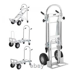 Chariot Utilitaire en Aluminium Convertible 4 en 1 Haute Résistance 1000 lbs