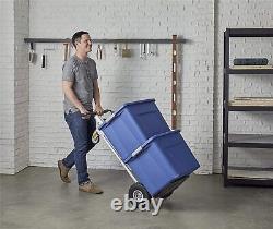 Chariot à bras robuste à roulettes Dolly pour le déplacement d'appareils électroménagers et de meubles en acier de 4 pouces.