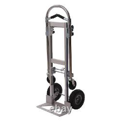 Chariot à main en aluminium avec poignée, chariot pliable convertible robuste 770 lbs