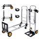 Chariot à Main Pliable En Aluminium Robuste Capacité De 440lbs 2 En 1 Convertible Ha