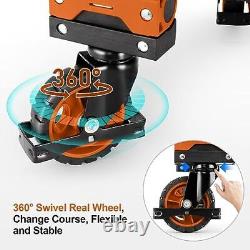 Chariot à main pliant 330LB, capacité lourde, combinaison de quatre 330LB orange