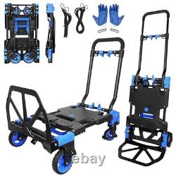 Chariot pliable robuste capacité de charge 440LB, modèle de base convertible