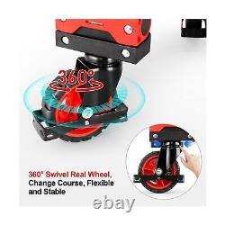 Chariot pliant 330LB, robuste, avec combinaison de quatre roues et