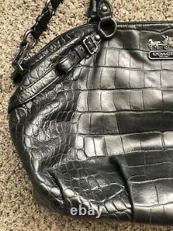 Coach Exotic Madison Sophia Embossed Leather Convertible Sac Sac À Main Satchel 15954