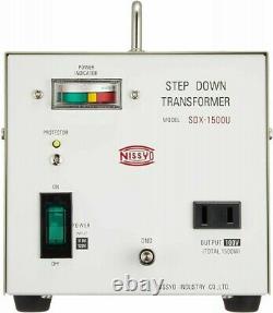 Convertisseur De Transformateurs Nissyo Step Down 110v/120v À 100v Sdx-1500u At0410