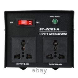 Convertisseur de Tension AC ST-200VA 200W Transformateur Robuste 110V à 220V