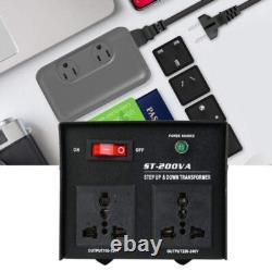 Convertisseur de Tension AC ST-200VA 200W Transformateur Robuste 110V à 220V