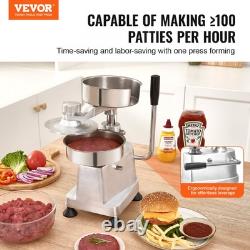 Distributeur de galettes commercial avec 3 moules convertibles de 4, 5 et 6 pouces en acier inoxydable robuste