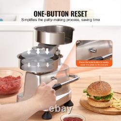 Distributeur de galettes commercial avec 3 moules convertibles de 4, 5 et 6 pouces en acier inoxydable robuste
