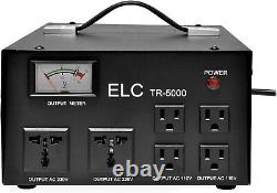 Elc Tr-5000 Régulateur De Convertisseur De Transformateur De Tension De 5000 Watts