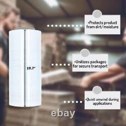 Enveloppeuse de palettes pour films extensibles transparents de 19,7x3000' et de 150 microns, 2 rouleaux