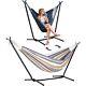 Hamac Double Convertible 2-en-1 Suncreat 2 Personnes Robuste, Grand Patio
