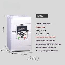 Inverter de fréquence triphasé 380V contrôleur de vitesse de moteur vectoriel robuste