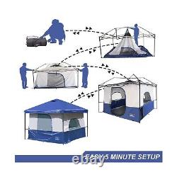 KAMPKEEPER Tente intérieure de camping pour tente à auvent pop-up, se transforme en 10'x10' droite