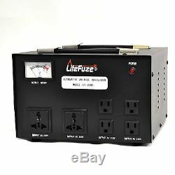 Litefuze Lr-5000 Transformateur De Tension Régulateur Convertisseur Séquenceur Haut / Bas 5000w