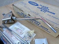 Nos Fenton Plancher Shift Kit De Conversion Vintage Original Accessoires 56-62 Ford Merc