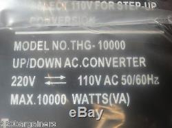 Nouveau 10000 Watt Transformateur Convertisseur 220 Volt 110 Convertisseur 240v 110v
